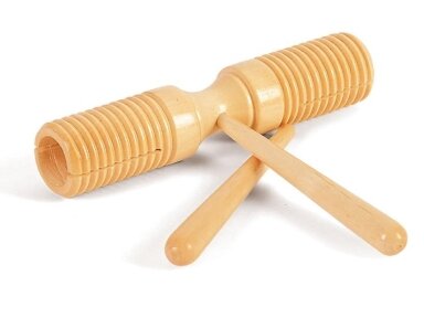 Muzikos instrumentas DVIEJŲ TONŲ GUIRO Muzikos instrumentas DVIEJŲ TONŲ GUIRO